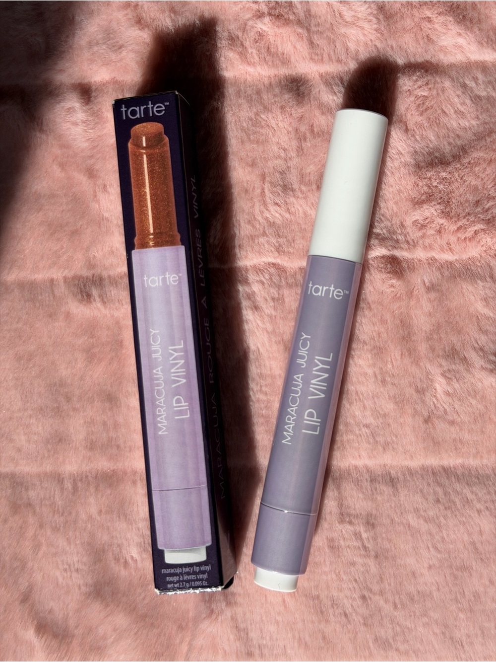tarte Maracuja Juicy Lip Vinyl - “Shimmering Cinnamon Spice”